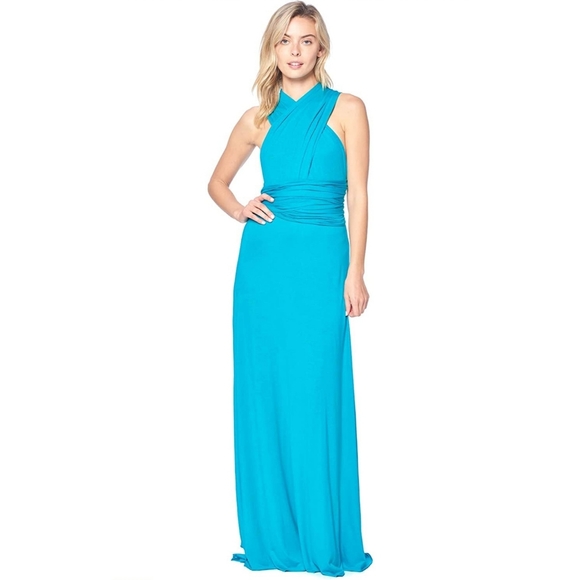 12 Ami Convertible Multi Way Maxi Dress in Royal - Picture 12 of 13